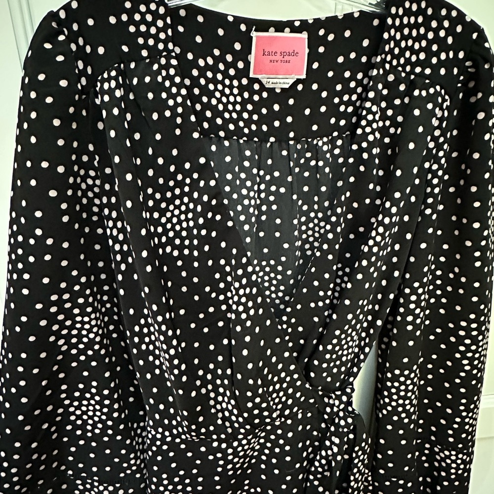 Kate Spade Festive Confetti Wrap Dress - Picture 6 of 7